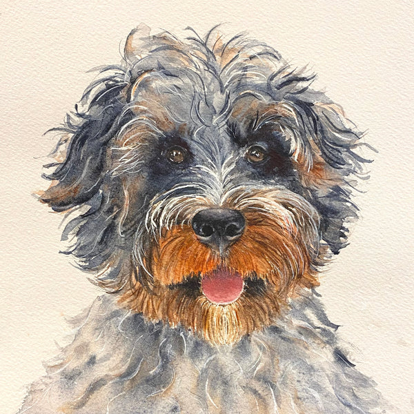 Custom Watercolor Pet Portrait