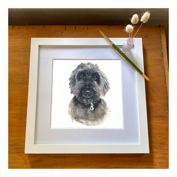 Custom Watercolor Pet Portrait