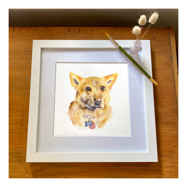 Custom Watercolor Pet Portrait