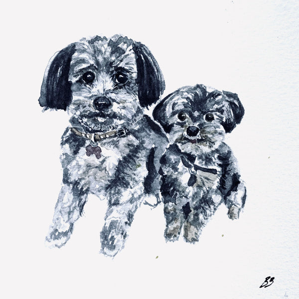 Custom Watercolor Pet Portrait
