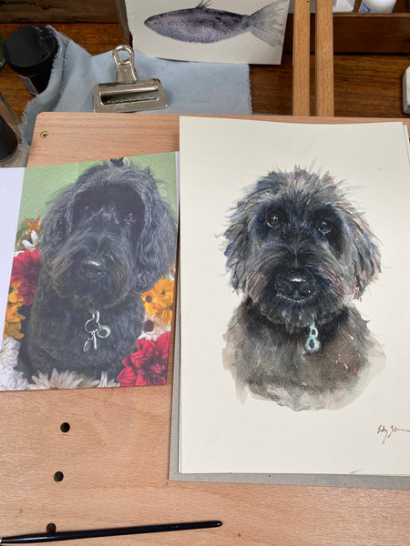Custom Watercolor Pet Portrait