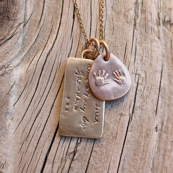 Custom Handprint Necklace