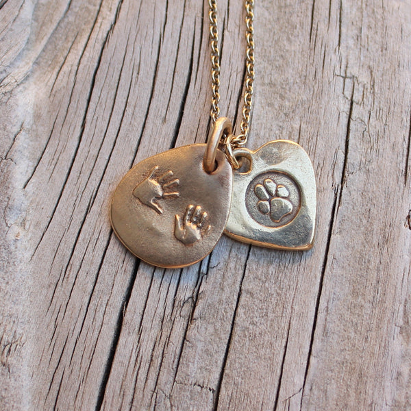 Custom Handprint Necklace