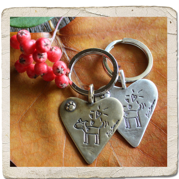 Puppy Love Keychain
