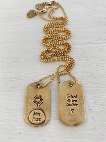 Love More Dog Tag