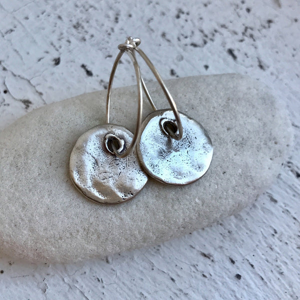 Organic Disc Earrings