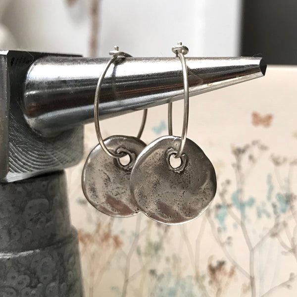 Organic Disc Earrings