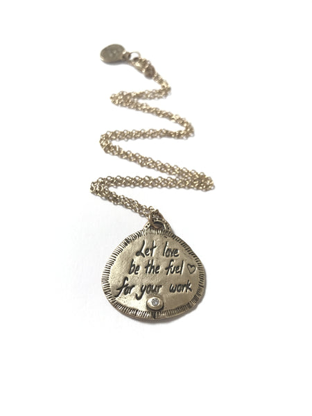 Let Love be the fuel for your work