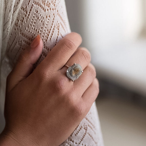 Natural Druzy Ring