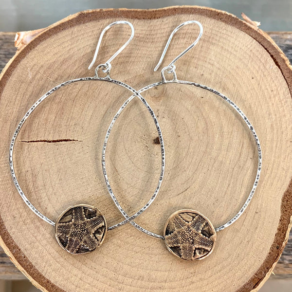 Starfish Hoop Earings