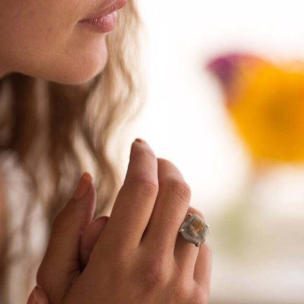 Natural Druzy Ring